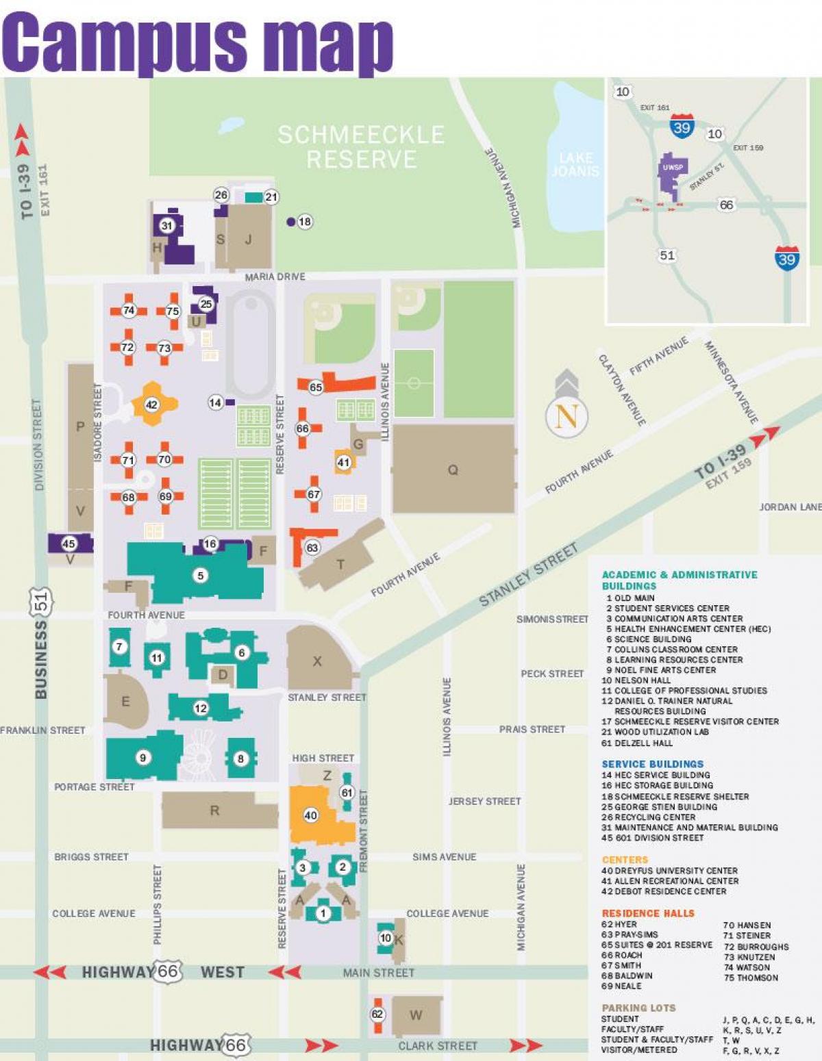 žemėlapis campus NYU