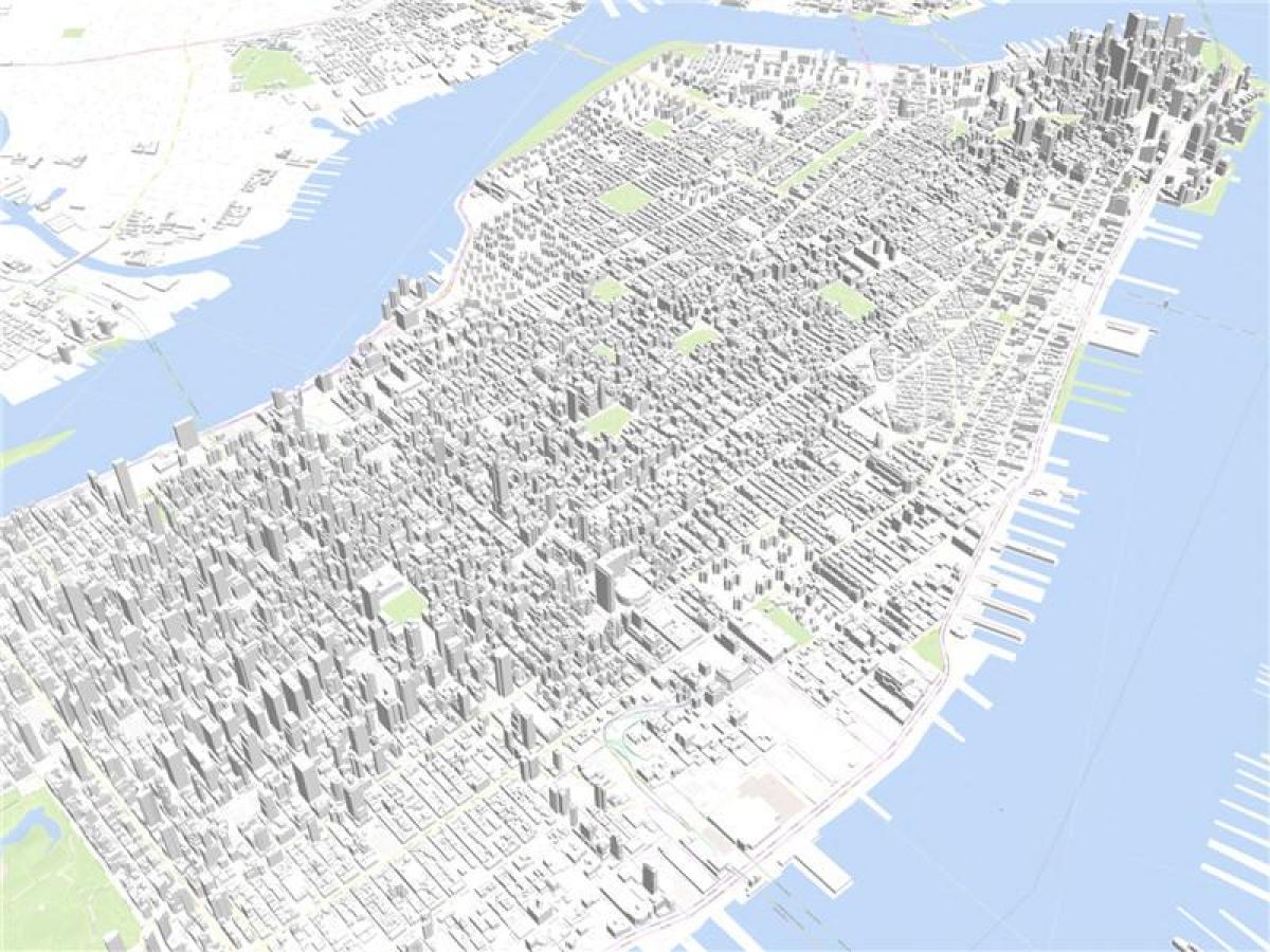 Manhattan 3d žemėlapio