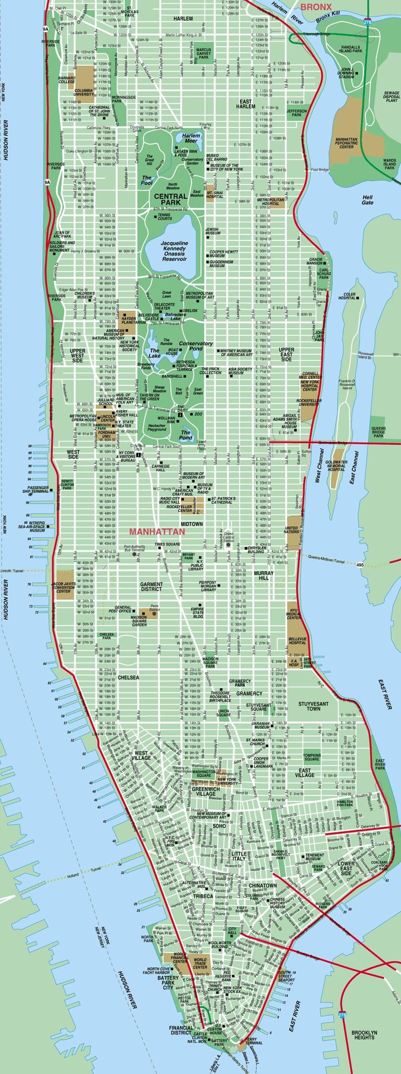 detalus planas Manhattan