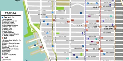 Žemėlapis "Chelsea" Manhattan