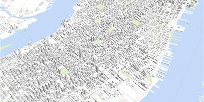 Manhattan 3d žemėlapio