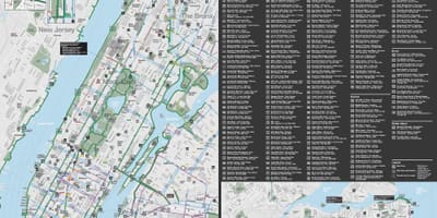 Manhattan dviračių žemėlapis