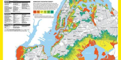 Manhattan potvynio zoną žemėlapyje